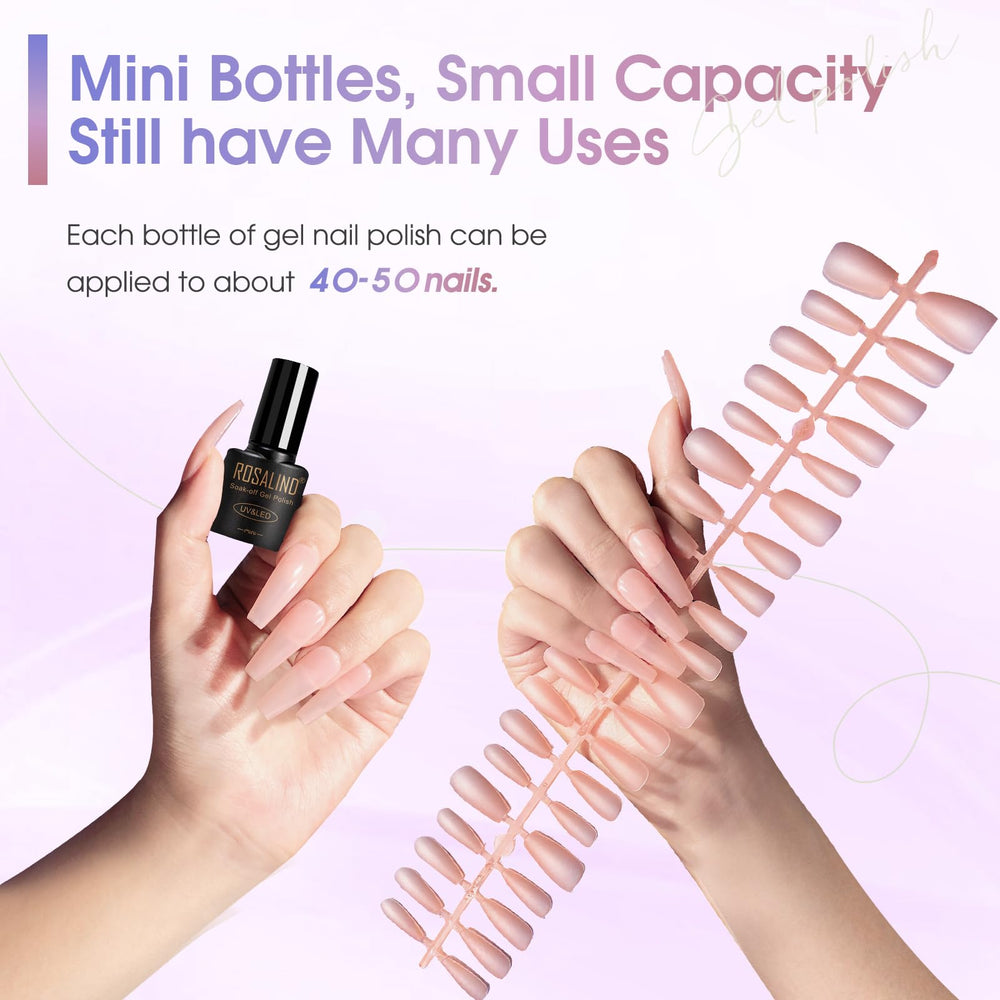 ROSALIND top coat in glossy or matte finish for lasting shine or texture