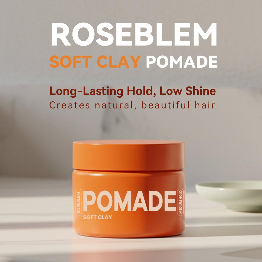 Roseblem finished look with long lasting hold and natural scent.