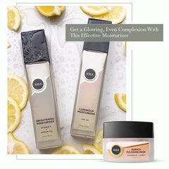 Creamy texture of Round Barn Apothecary Brightening Moisturizer ready for absorption.