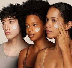 Hands lathering Round Lab cleanser to illustrate moisturizing, non-drying foam