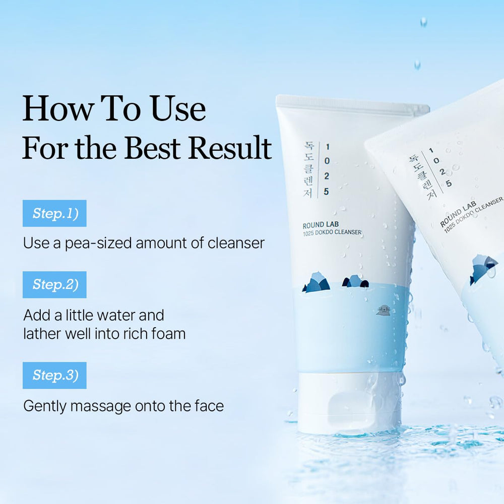 Recyclable packaging for Round Lab Dokdo Cleanser