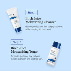 ROUND LAB Birch Juice Cream mini jar for lasting moisture and barrier support.