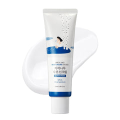 ROUND LAB Birch Juice UV Lock SPF 45 bottle demonstrates hydrating makeup-ready finish