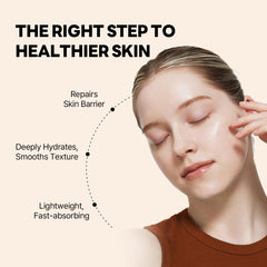 ROUND LAB Soybean Panthenol Ampoule milky texture close-up for smooth finish