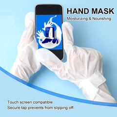 ROUSE gloves and socks on hands and feet promoting smoother skin