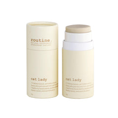 Routine Cat Lady Deo Stick coconut-vanilla scent delivers daily freshness.