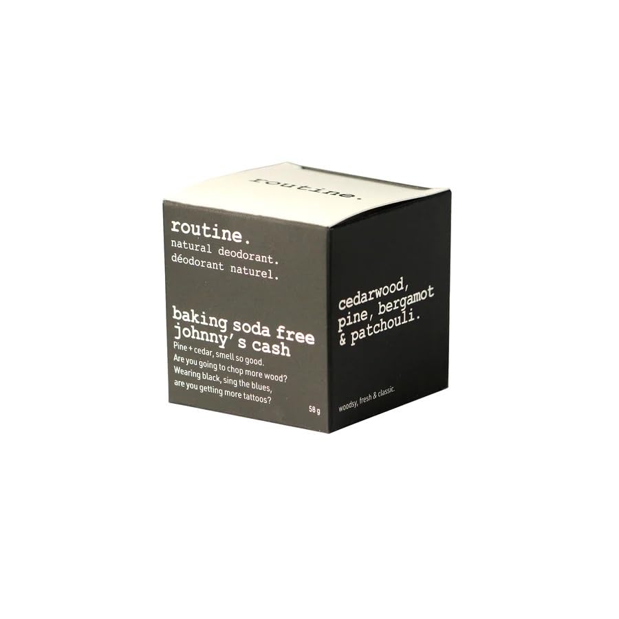 Routine bergamot patchouli cream jar deodorant with balanced uplifting aroma