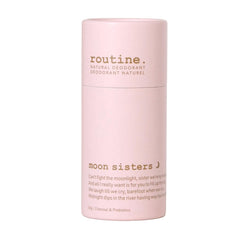 ROUTINE Moon Sisters packaging with eco-friendly twist-up tube