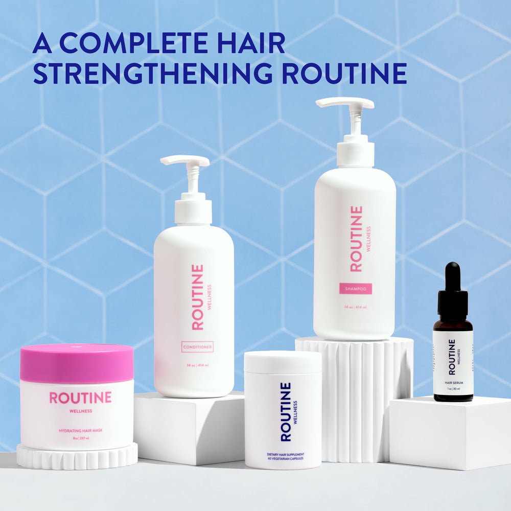Routine Wellness 14oz packaging shows a generous size for ongoing use