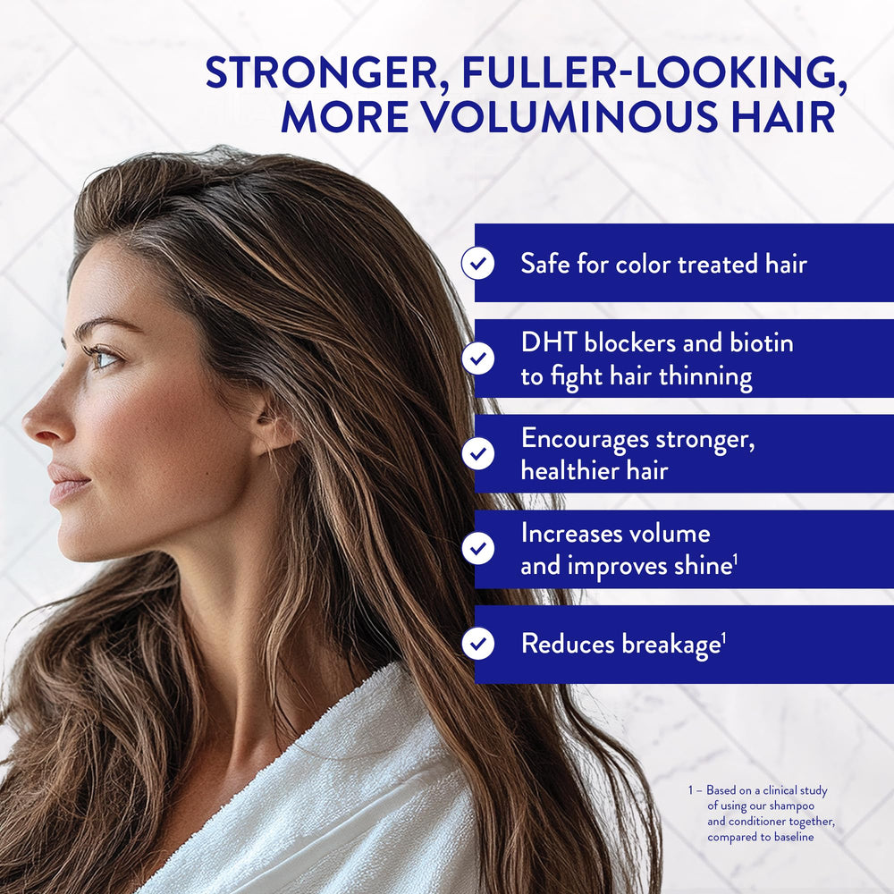 Argan and nettle oils swirl in Routine Wellness bottle, nourishing strands.
