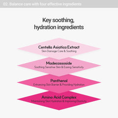 Cotton pad with Rovectin CICA Care Toner on hand during skincare routine