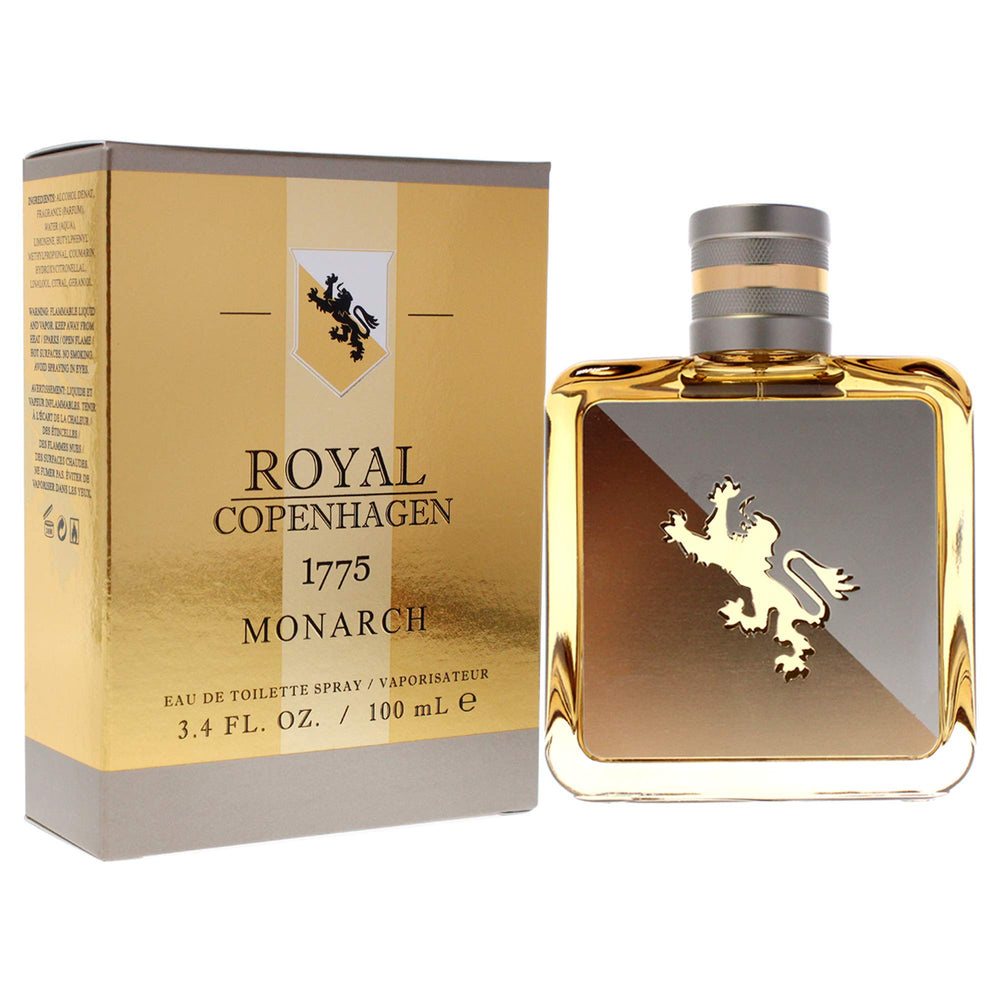 Royal Copenhagen 1775 Monarch EDT spray dispense for on-the-go refreshment.