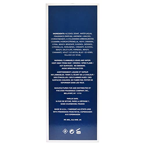Royal Copenhagen Musk for Men multicolor bottle, stylish addition to any fragrance collection.