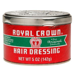 Royal Crown Hair Dressing 5 oz bottle for smooth, nourished styling and easy manageability.