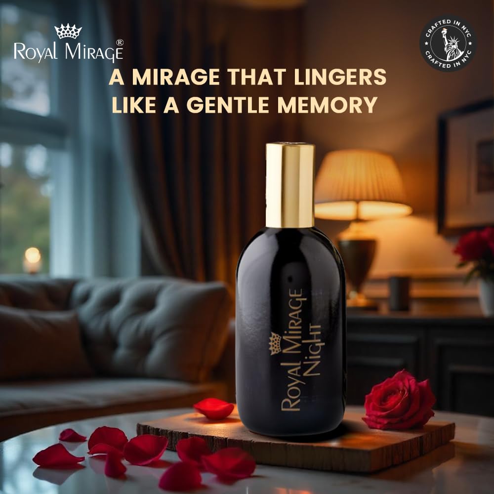 Royal Mirage Night cap adds refined touch to elegant attire.