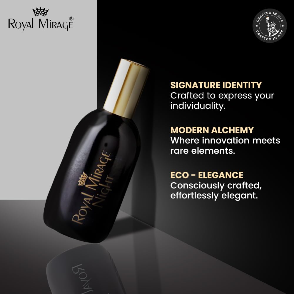 Royal Mirage Night label showcases heritage and craftsmanship.