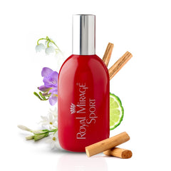 Royal Mirage Sport EDC bottle front view, ideal for daily luxury fragrance.