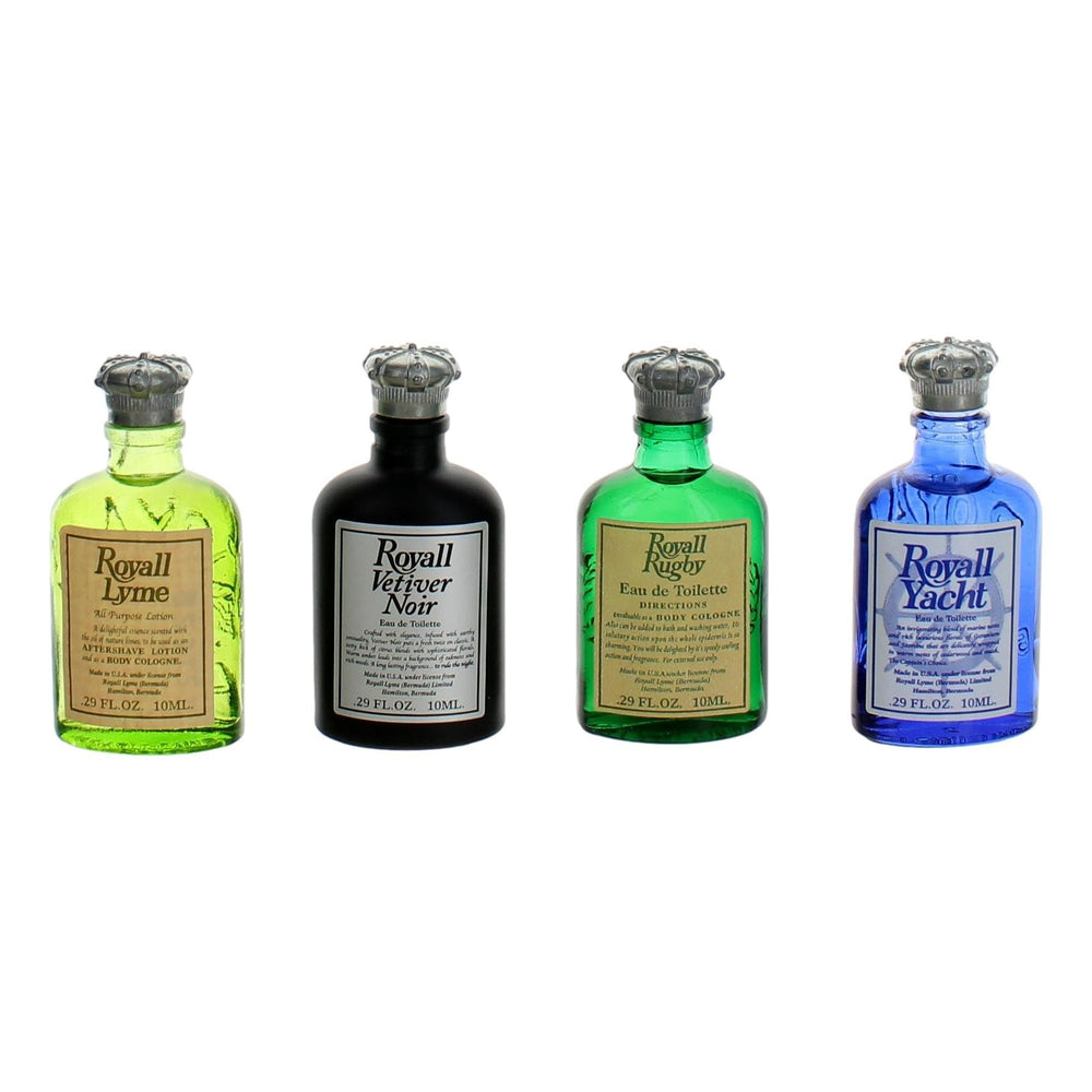 Royall Lyme Modern Mini Collection packaging box highlighting travel-ready 10ml bottles.