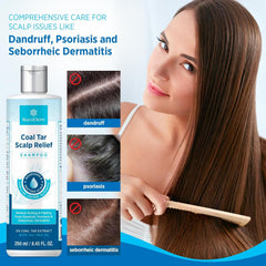 Roycederm Coal Tar Shampoo lather close-up highlighting cleansing and soothing action