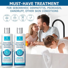 Roycederm Psoriasis Shampoo packaging box conveys product safety.