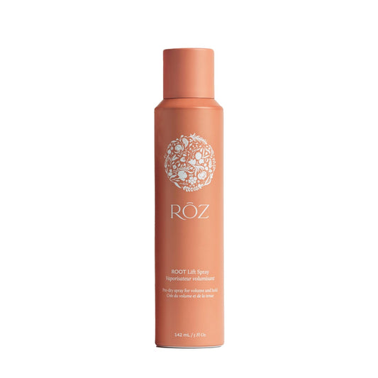 RŌZ Root Lift Spray bottle front delivering instant root lift for fine hair.