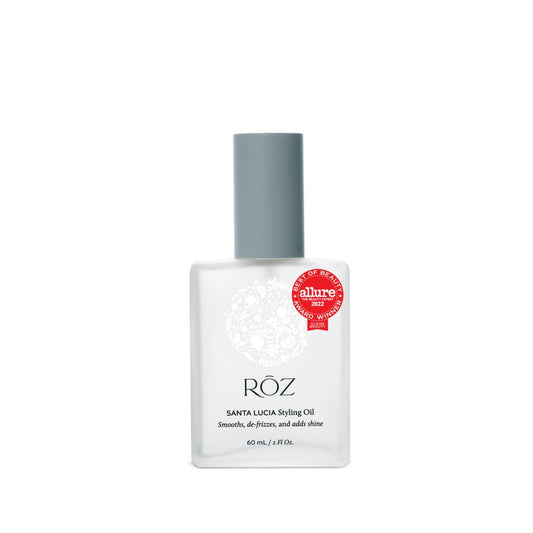 RŌZ Santa Lucia Styling Oil bottle with lightweight formula for daily shine