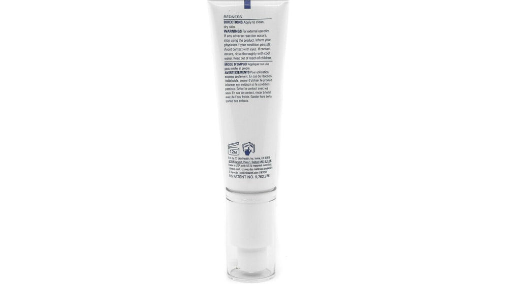 Rozatrol application on sensitive skin demonstrates a cosmetic step for a refined, even complexion.