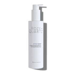 Roze and Quartz Dyve Deep Conditioner tube front label with violet toning for blondes