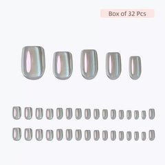 RPNZL Opal Chrome Cateye square nails cuticle stick for prep work.
