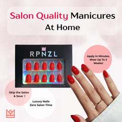 RPNZL Scarlett adhesive tabs for quick, commitment-free manicures