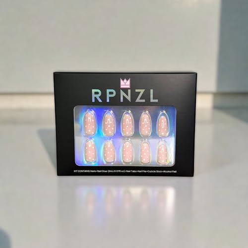 RPNZL Sugar Pink Polka Dot UV nails offer glossy, chip-resistant wear through daily tasks.