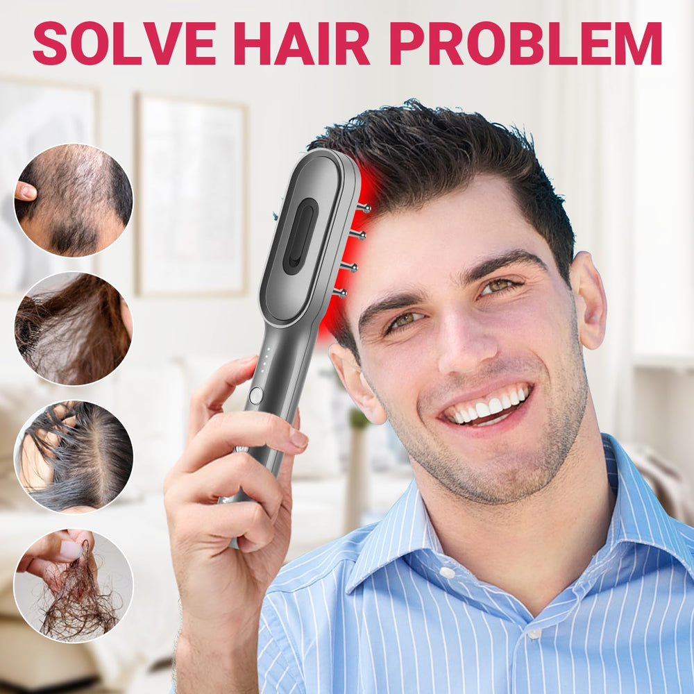 Compact design RRZIOM Laser Hair Growth Comb for easy use