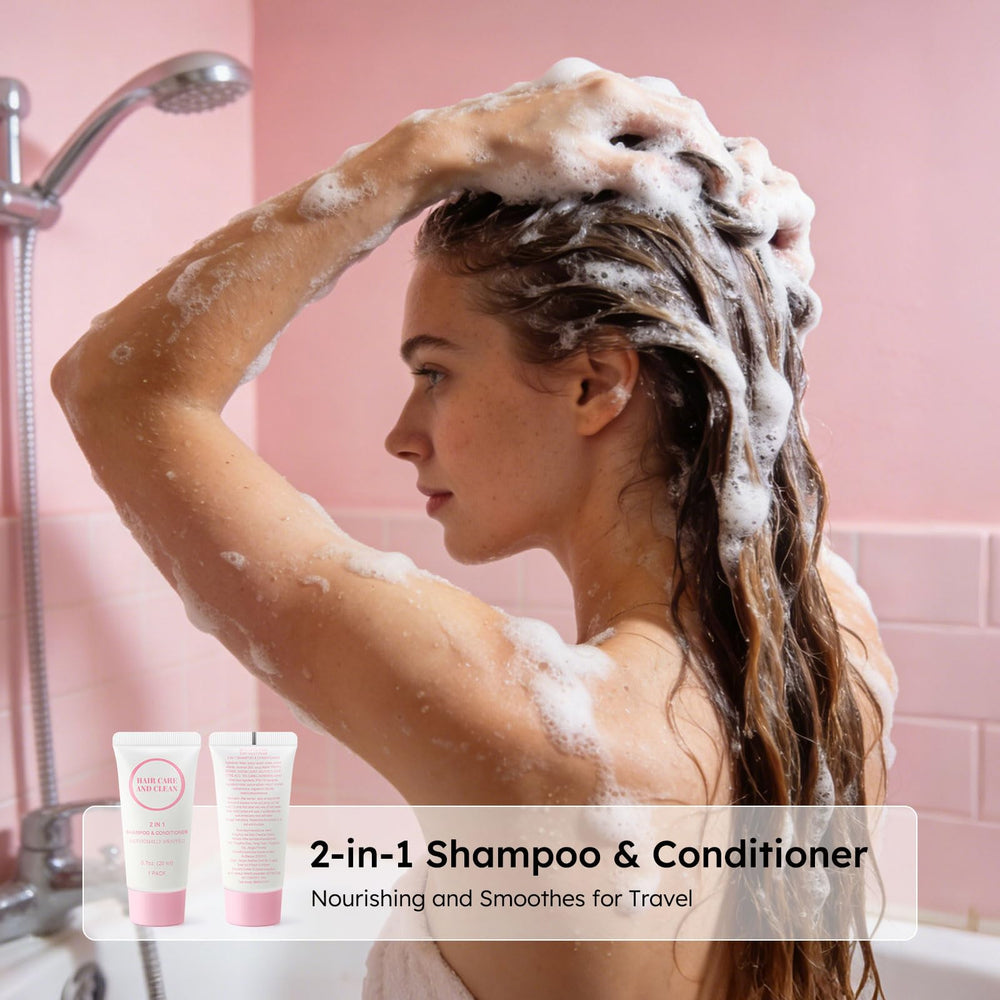 RSQAZQ hotel amenity tubes offer convenient, compact cleansing for guests.