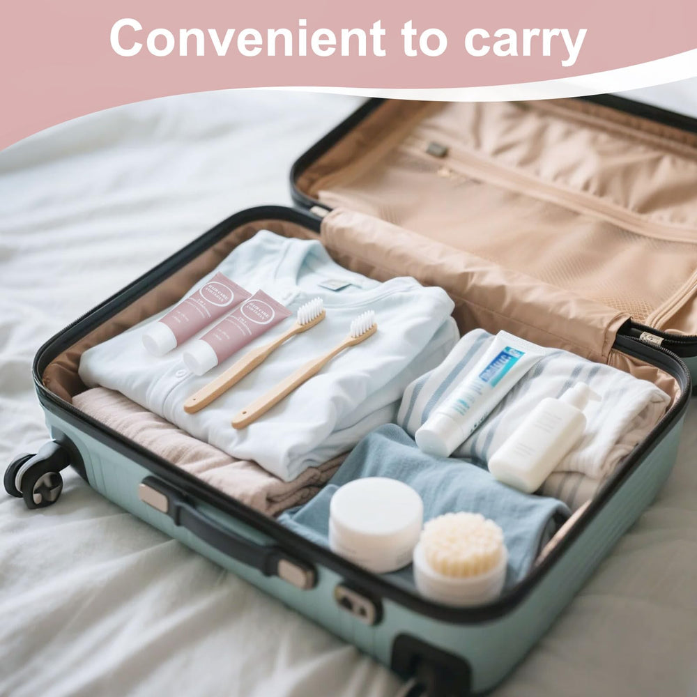 RSQAZQ hotel amenity basket featuring travel-ready cleansing solution.