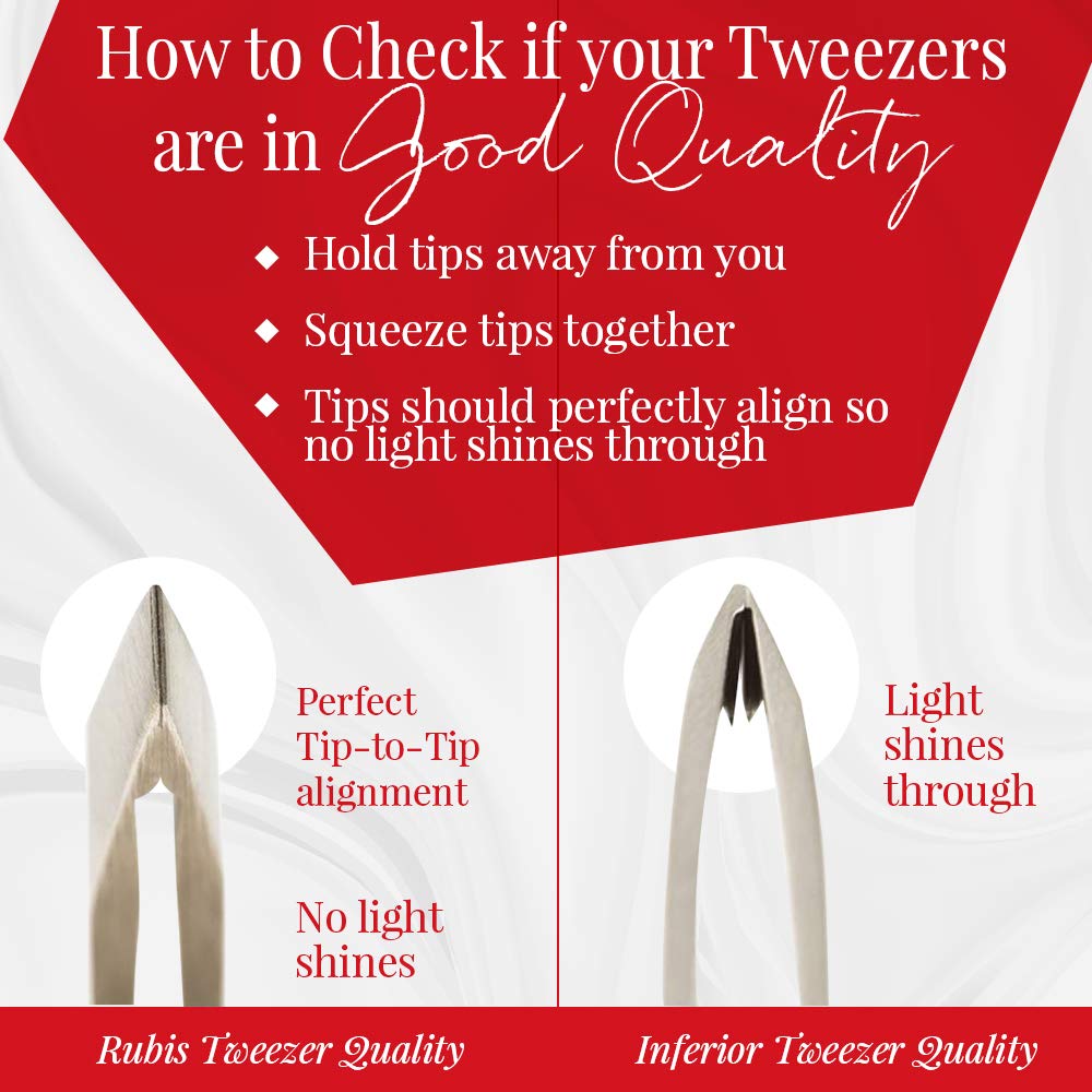 Closeup of Rubis precision tips for delicate hair removal.