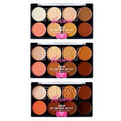 Ruby Kisses 3D Contour Artist Set packaging close-up for all-day wear.