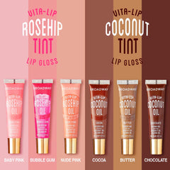 Ruby Kisses Broadway Vita-Lip closeup highlights lightweight, gel-based texture.