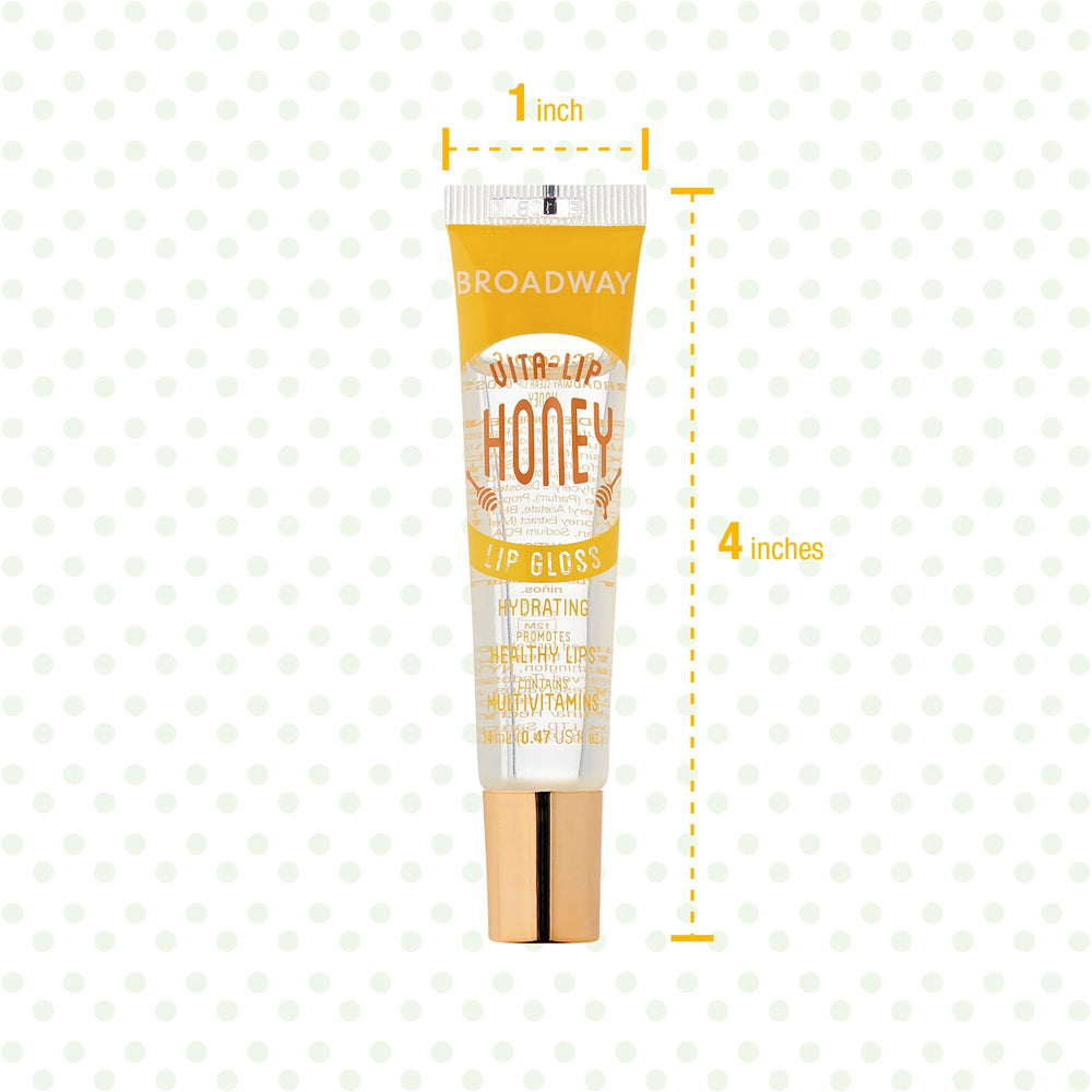Soft lips texture achieved with Ruby Kisses Broadway Vita-Lip gloss.