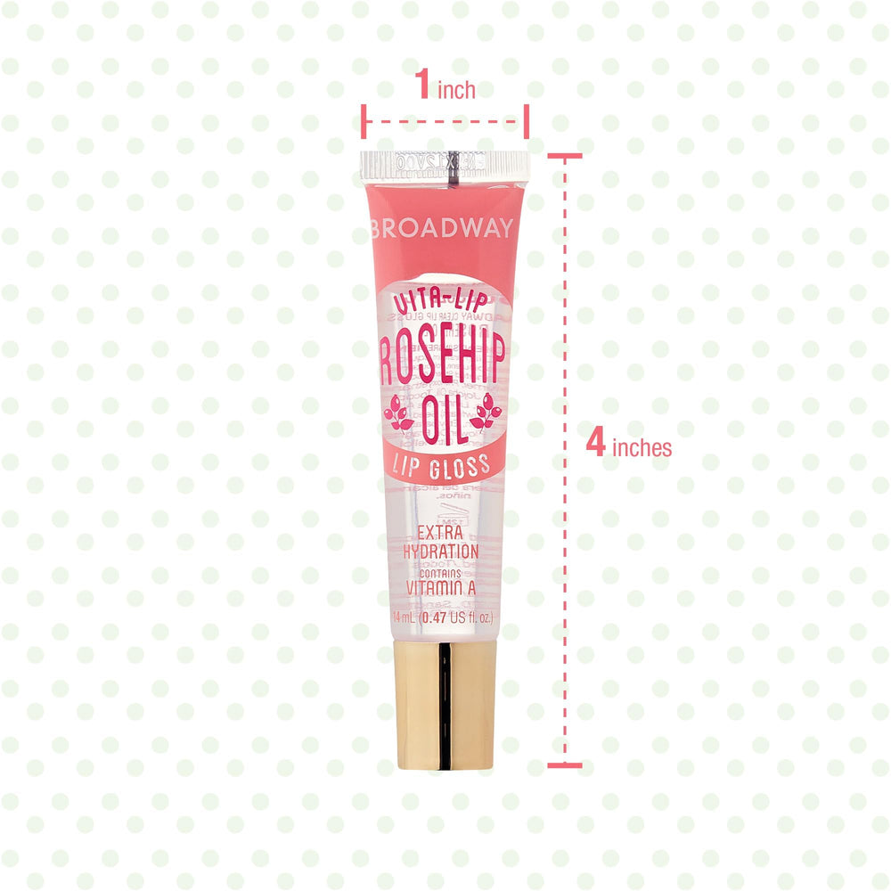 Ruby Kisses Broadway Vita-Lip lightweight gel formula in hand.