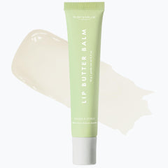 Ruby & Millie Mint Glow lip balm swatch with sheer color and mint freshness