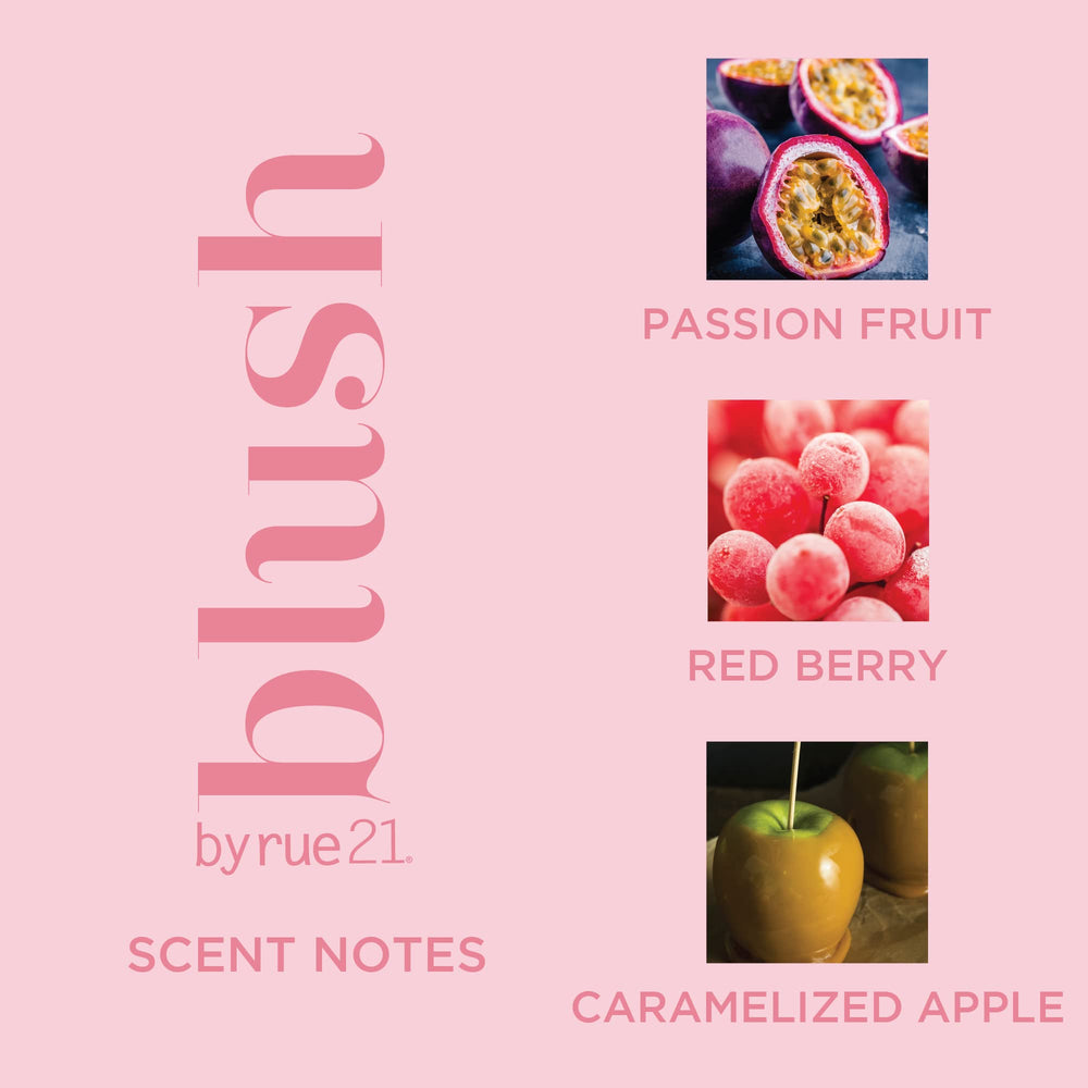 Rue 21 Blush evokes caramelized apple warmth with fruity brightness for versatile styling.