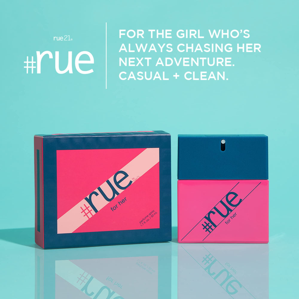 Rue 21 Rue Eau De Parfum travel-friendly packaging for on-the-go scent.