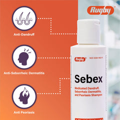 Rugby Sebex bottle pour starting scalp treatment