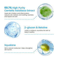 RUNBEN cooling gel texture close-up demonstrates fast absorption with no sticky residue.