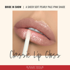 Runway Rogue Bride in Show lip swatches in soft pink shade