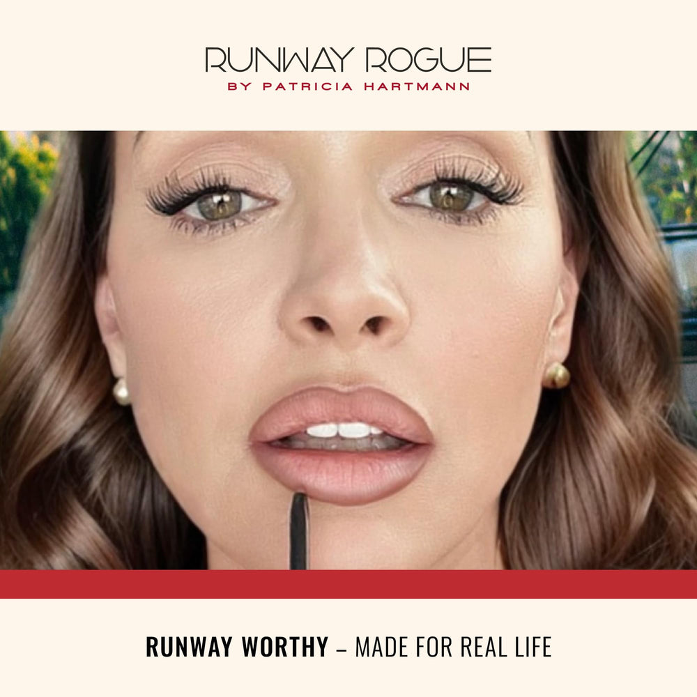 Runway Rogue Designer Liner Lip Pencil vegan formula supports guilt-free beauty choices.