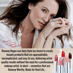 Patricia lipstick paired with lip liner or gloss for richer results