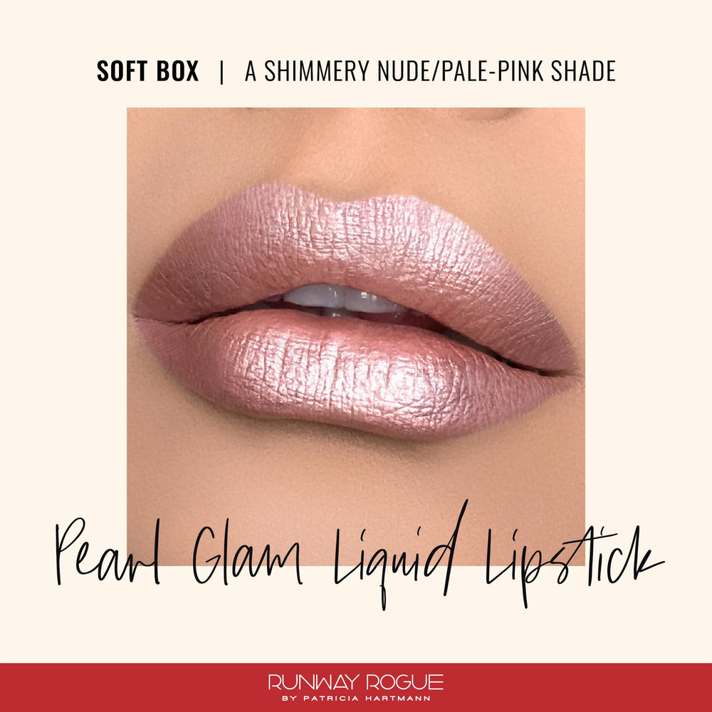Runway Rogue Pearl Glam swatch in Soft Box shade for color clarity