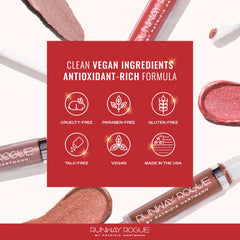 Runway Rogue Silk Glam close-up highlighting hydrating, transfer-resistant shimmer.