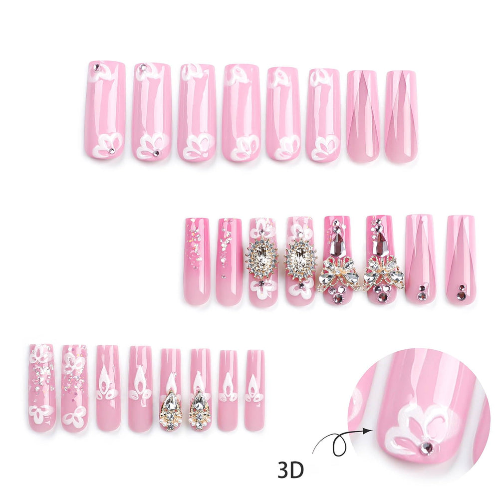 RUOKEXIN 24-piece nail pack includes multiple sizes for a precise fit
